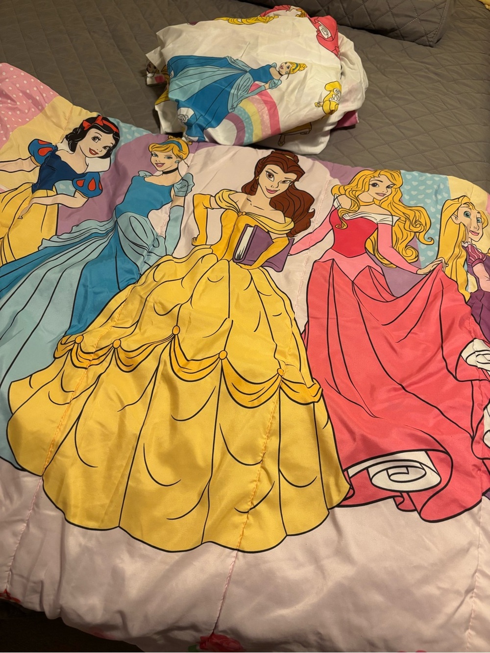 Disney princess twin bedding set comforter sheets pillowcases
